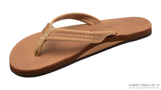 Rainbow Sandals Women’s Single Layer Premier Leather with Arch Support
