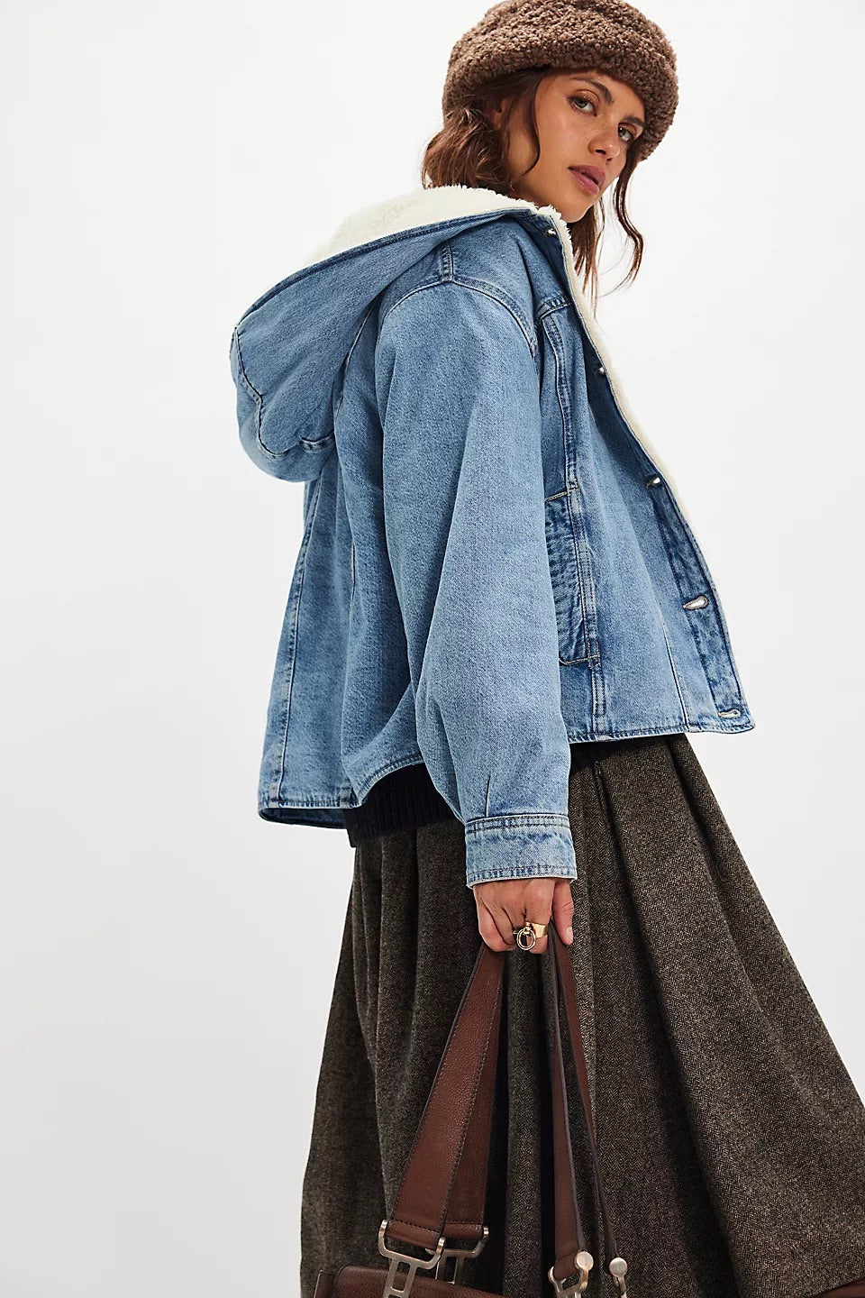 Free People Women’s We The Free Asher Cozy Denim Jacket