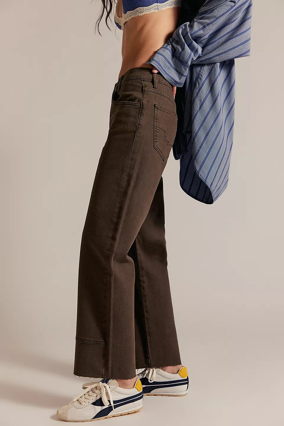 Free People Women’s Risk Taker Mid-Rise Jeans