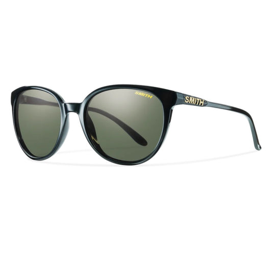 Smith Polarized Cheetah Black Frame Sunglasses With Gray Green Lens