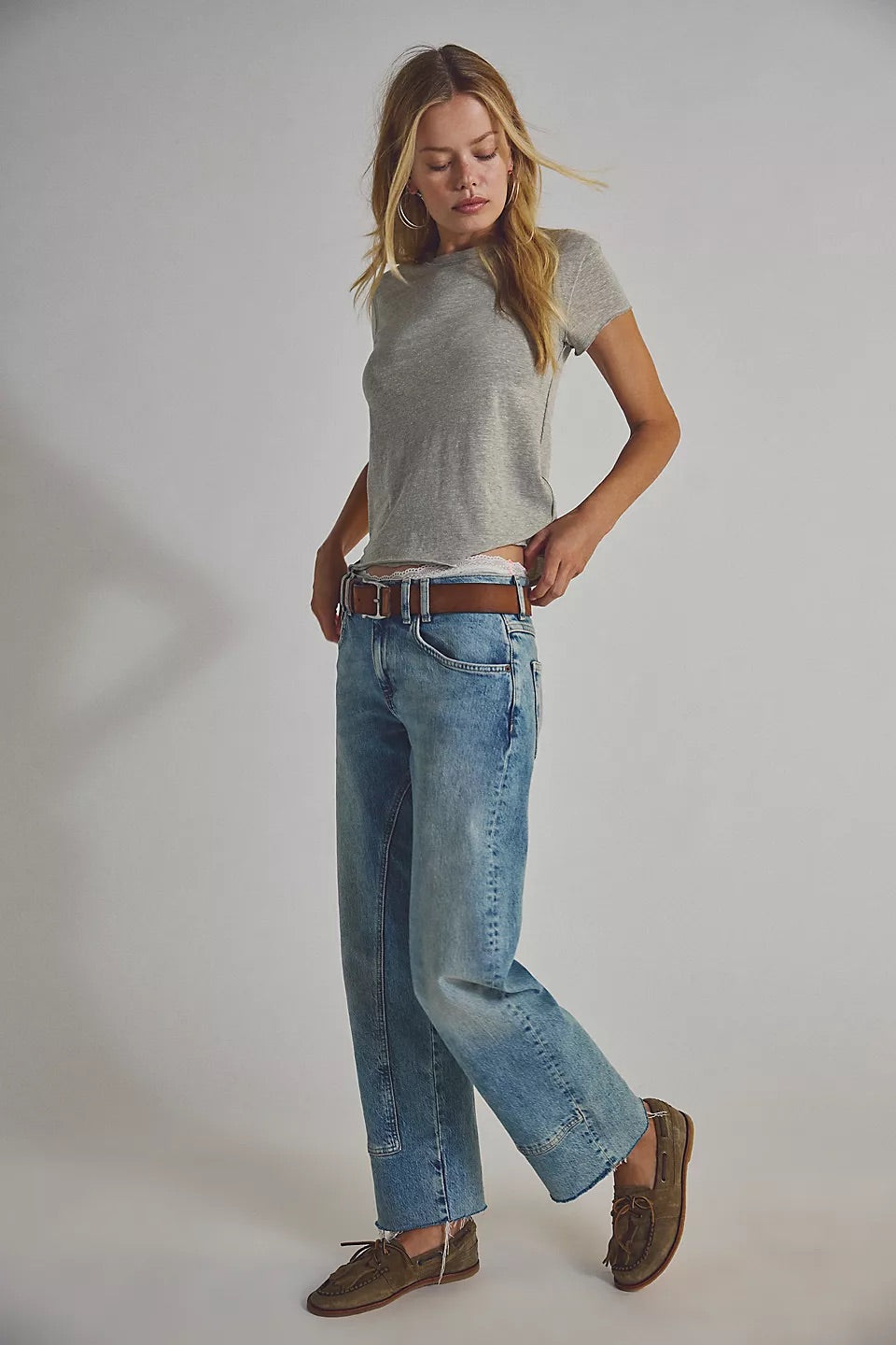Free People Women’s Risk Taker Mid Rise Jeans