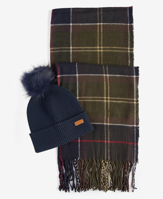 Barbour Women’s Accessories Dover Beanie & Hailes Gift Set