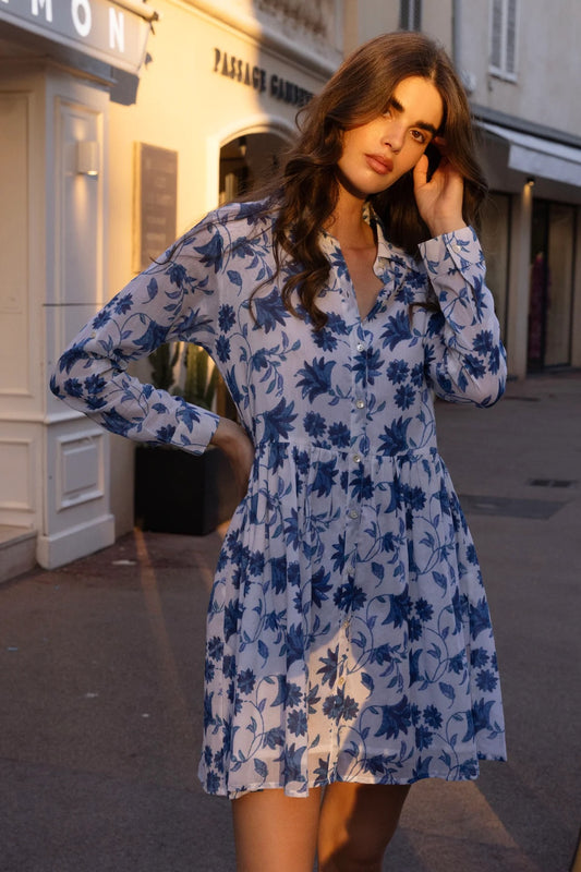 Oliphant Women’s Long Sleeve Shirt Dress Mini