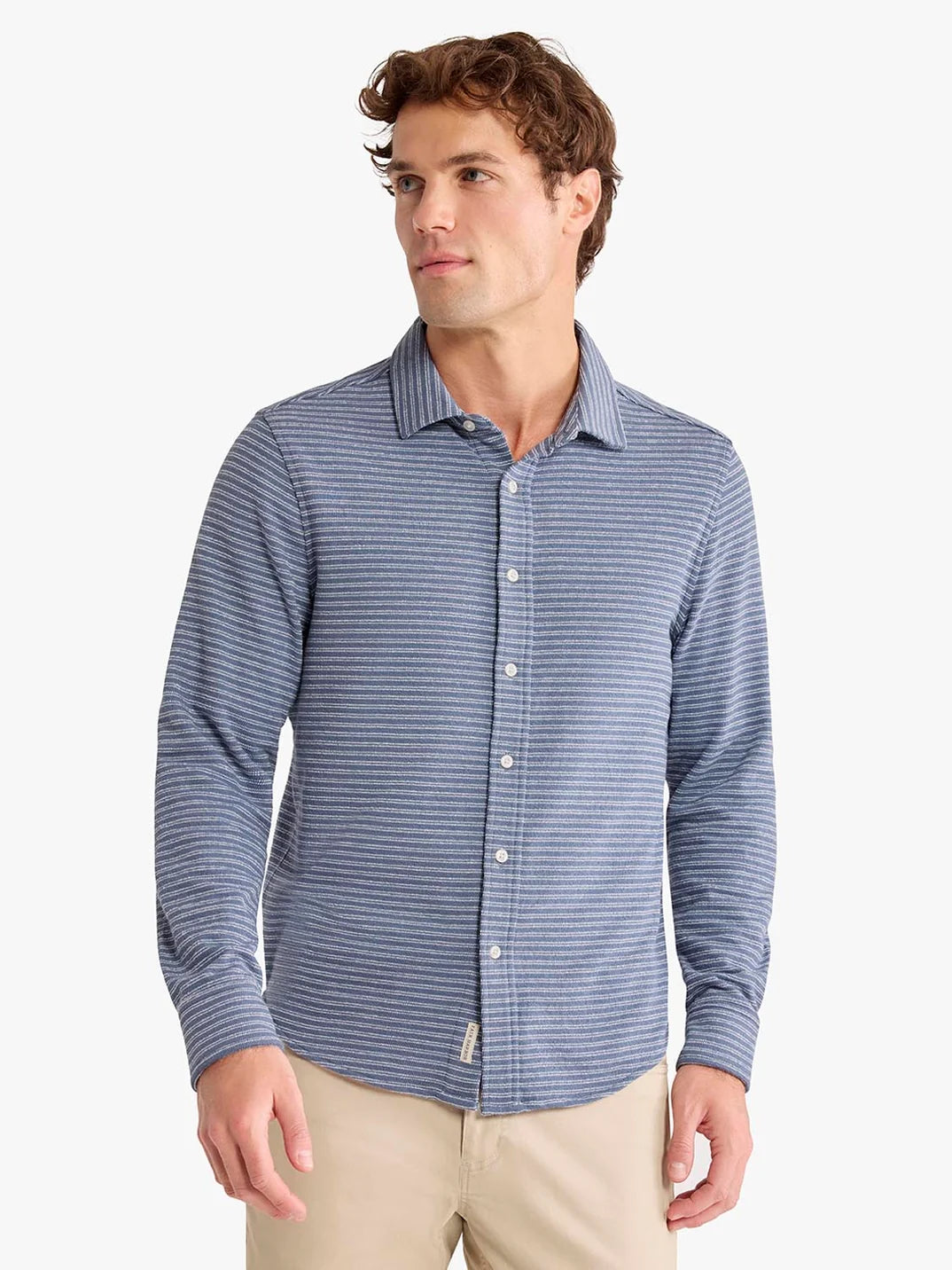 Fair Harbor Men’s Sundown Terry LS Button Up