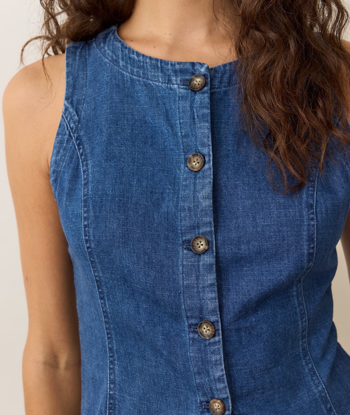 Marine Layer Women’s Charlie Longline Denim Vest