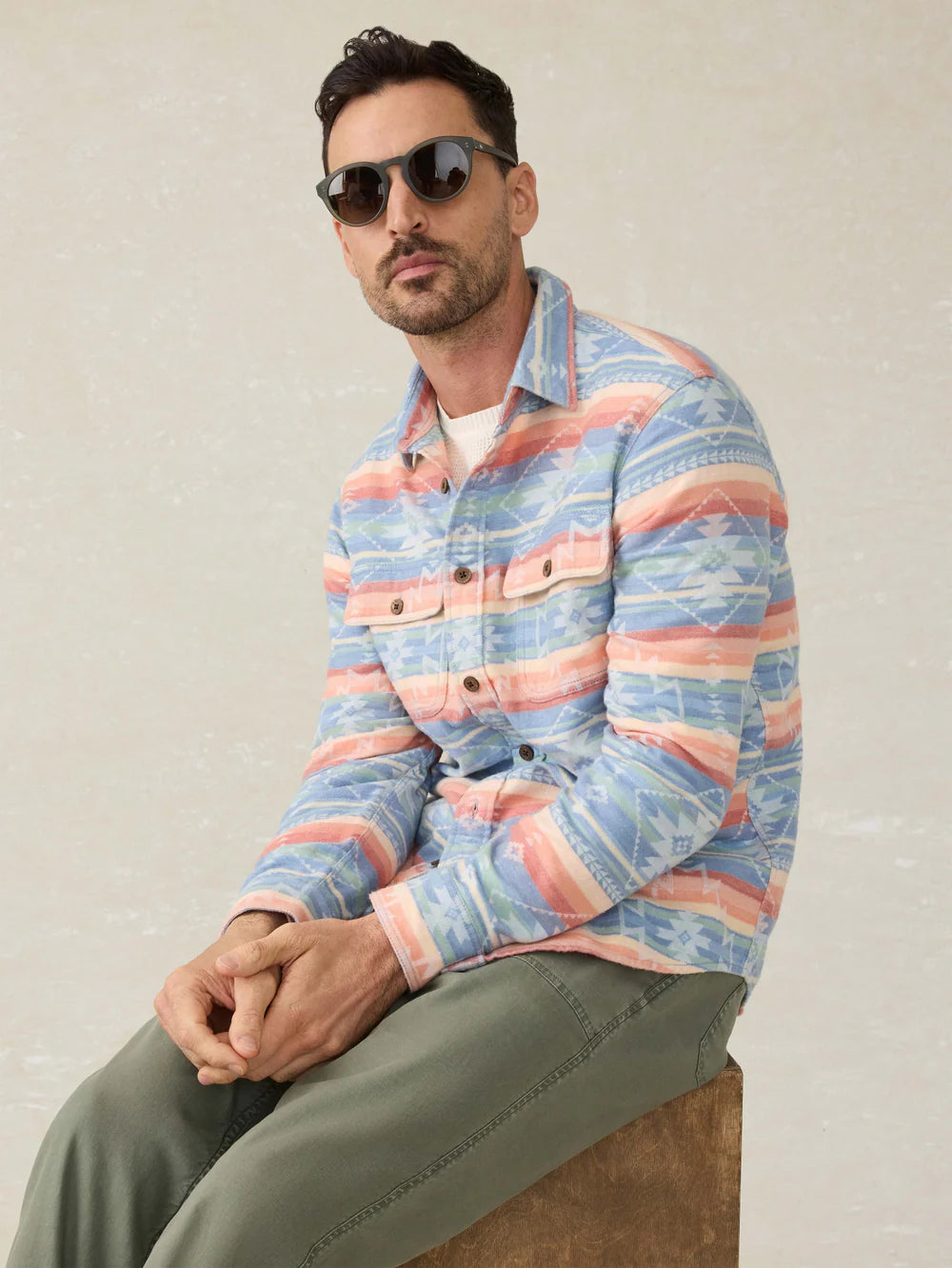 Faherty Men’s Doug Good Feather Canyon Overshirt