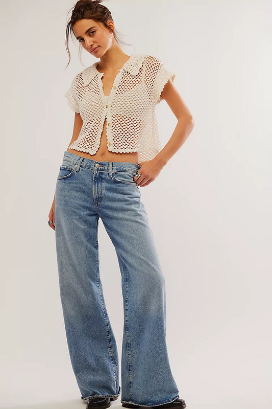 Free People Lily Crochet Top