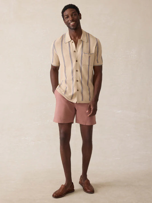 Faherty Men’s Short-Sleeve Sweater Shirt