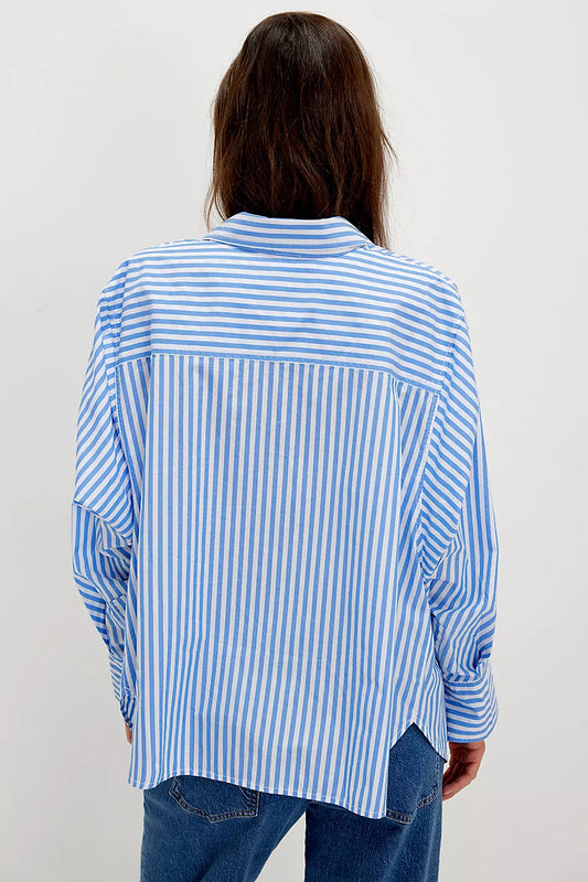 Free People Women’s Sabine Striped Articulated Shirt