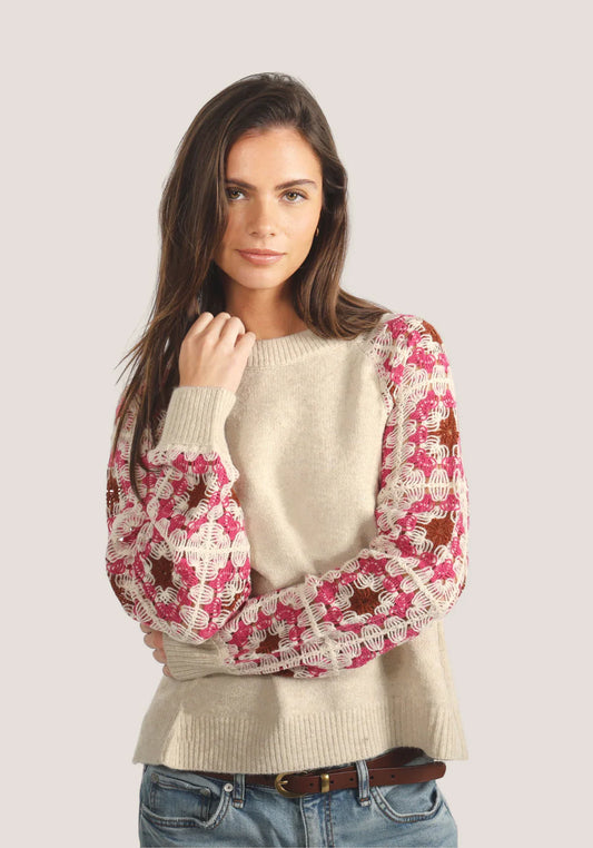 Dylan Amelia Crochet Sweater