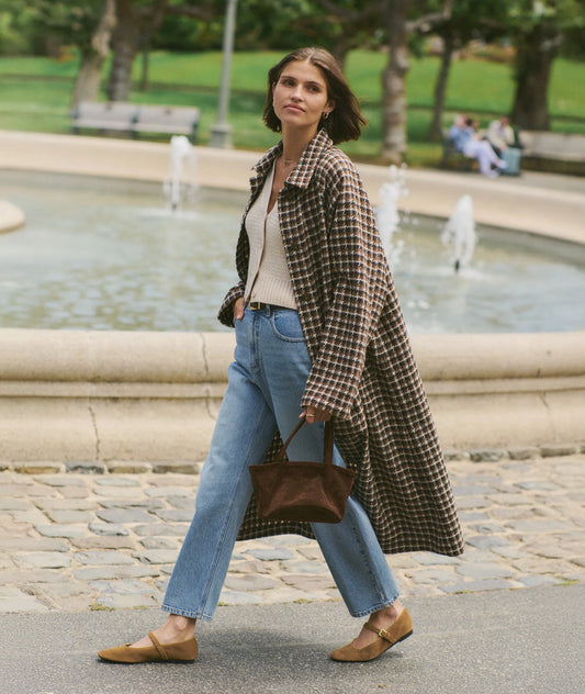 Marine Layer Women’s Hayes Houndstooth Trench Coat