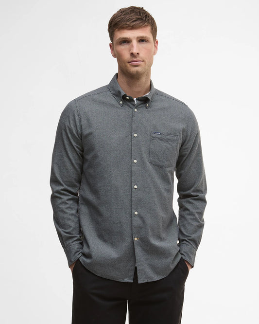 Barbour Men’s Turner Tailored Houndstooth Shirt