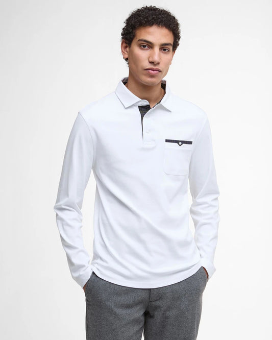 Barbour Men’s Corpatch Tailored Long-Sleeved Polo Shirt