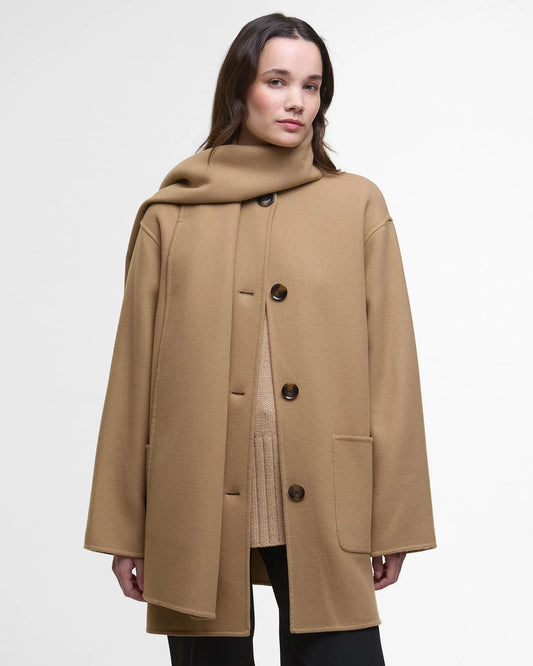 Barbour Women’s Clementine Wool Scarf Coat