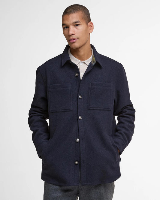 Barbour Men’s Tailored Wool Blend Overshirt
