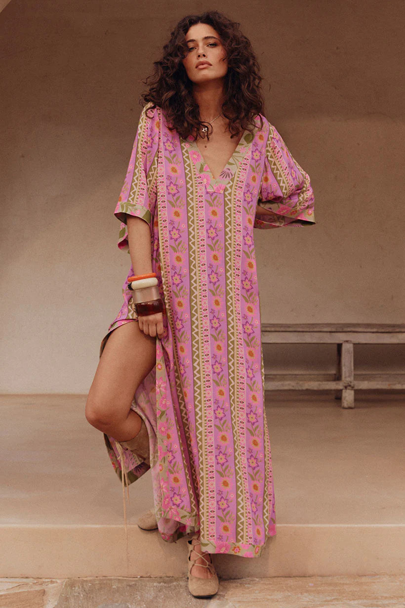 Spell Women,s Goldie Gown- Desert Rose