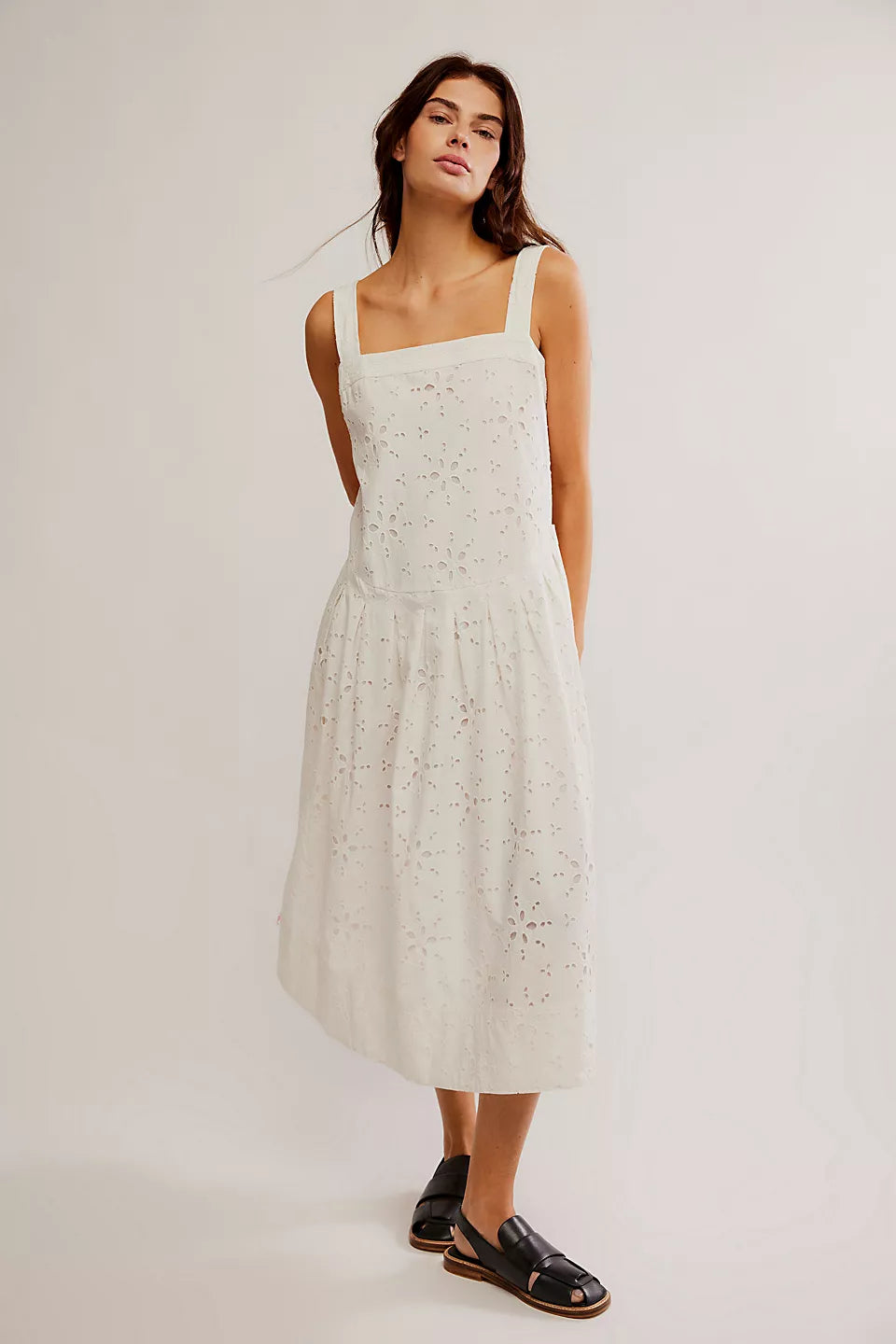Free People Women’s Primavera Eyelet Midi Dress