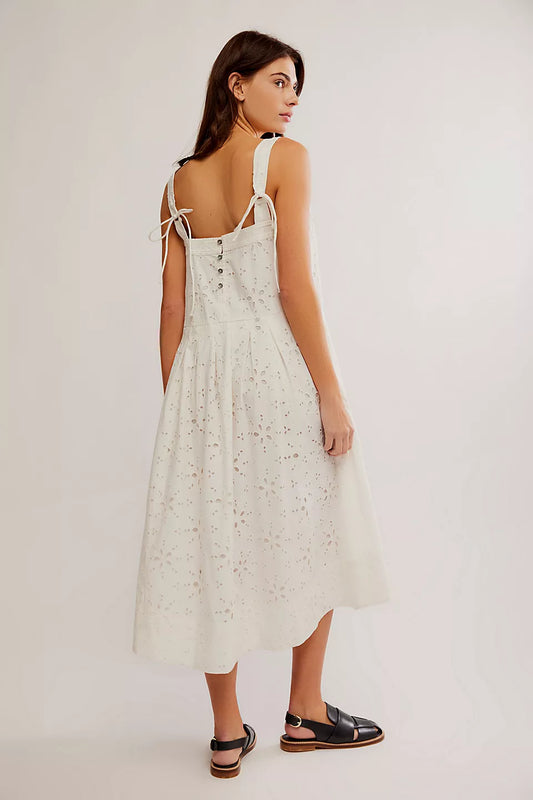 Free People Women’s Primavera Eyelet Midi Dress