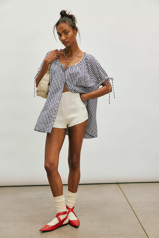 Free People Farley Gingham Tunic