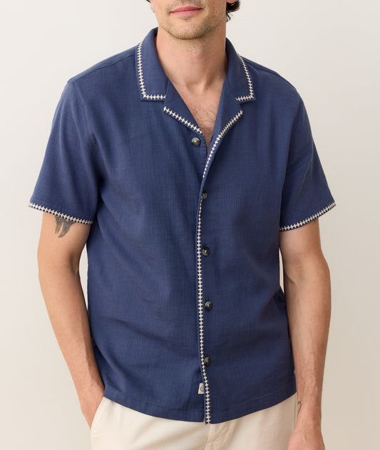 Marine Layer Men’s Embroidered Resort Shirt