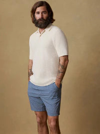 Faherty Men’s Short Sleeve Sunwashed Sweater Shirt