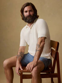 Faherty Men’s Short Sleeve Sunwashed Sweater Shirt