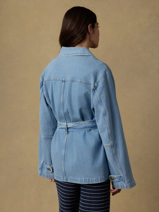 Faherty Women’s Solstice Denim Safari Jacket