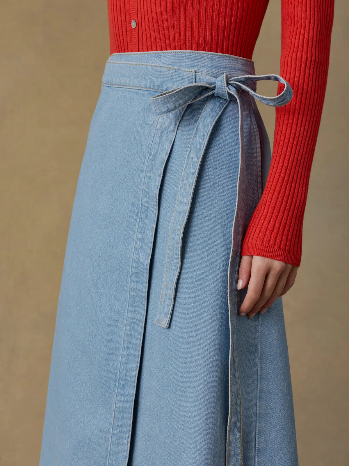 Faherty Women’s Solstice Denim Wrap Skirt