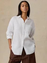 Faherty Women’s Laguna Linen Women Relaxed Shirt