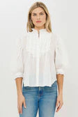 Oliphant Women’s Ruffle Front Button Blouse