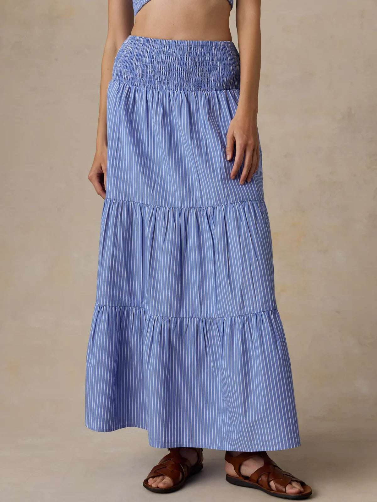 Faherty Women’s Coastal Poplin Maxi Skirt