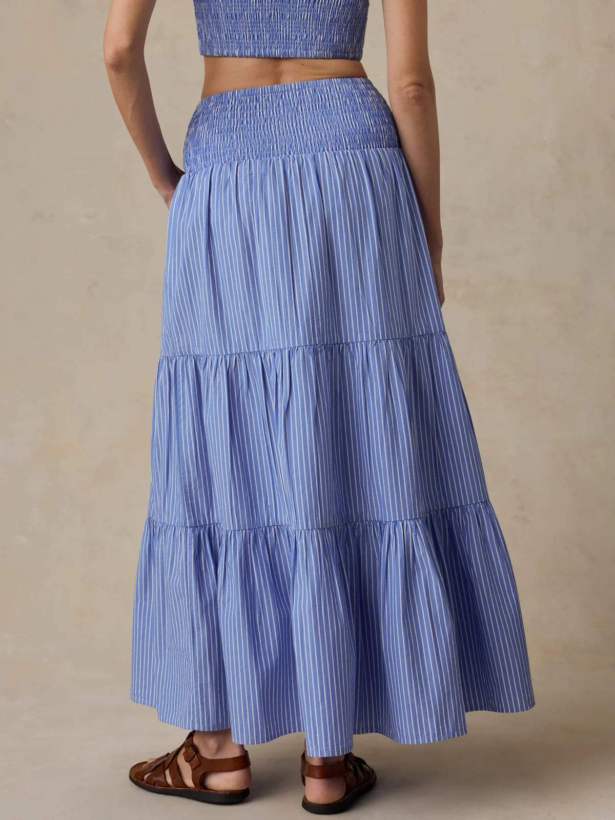 Faherty Women’s Coastal Poplin Maxi Skirt