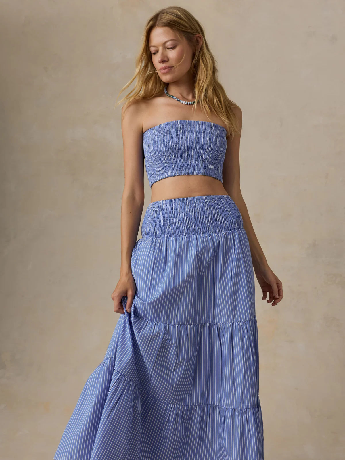 Faherty Women’s Coastal Poplin Maxi Skirt