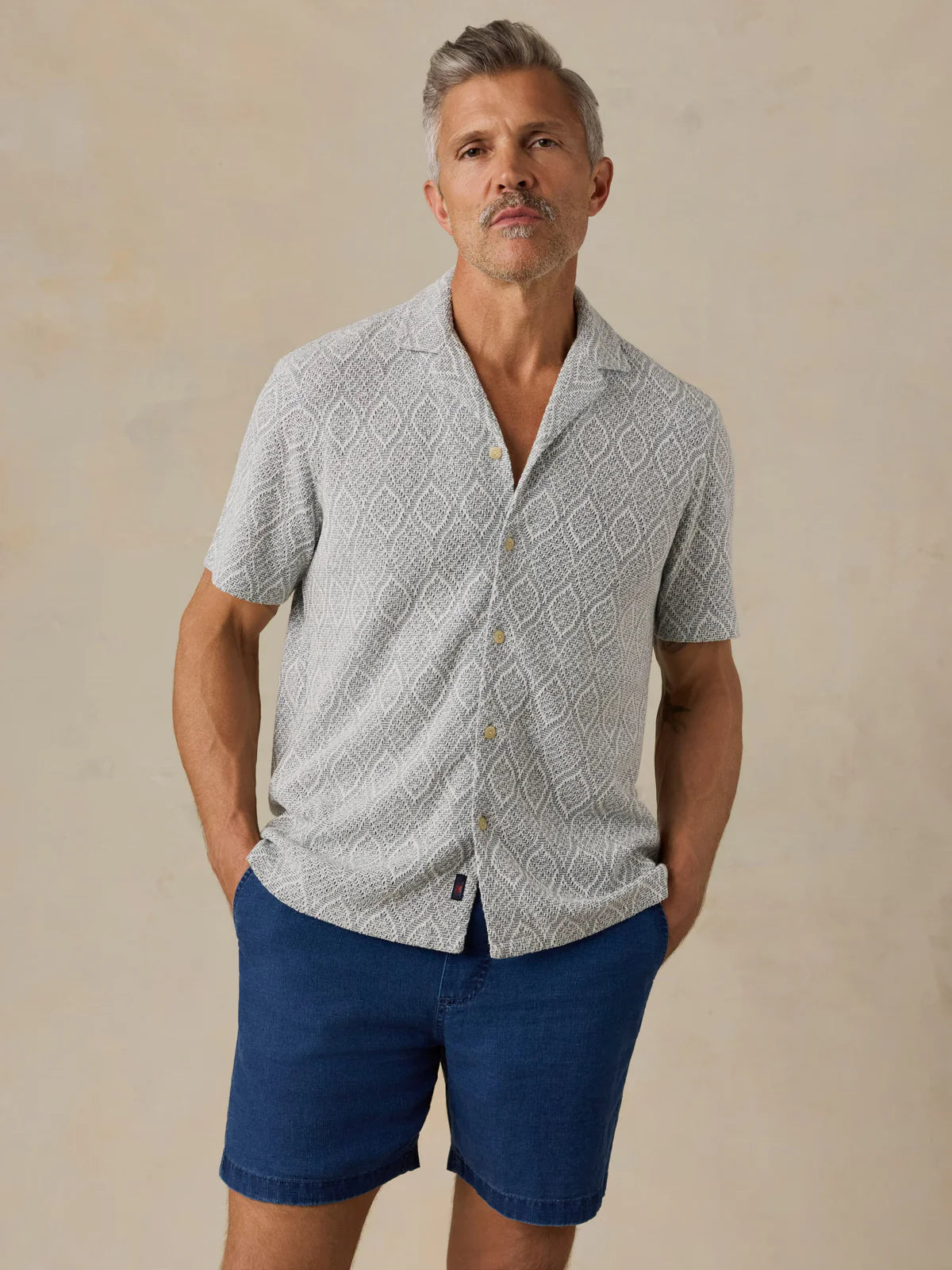 Faherty Men’s SS Oasis Camp Shirt