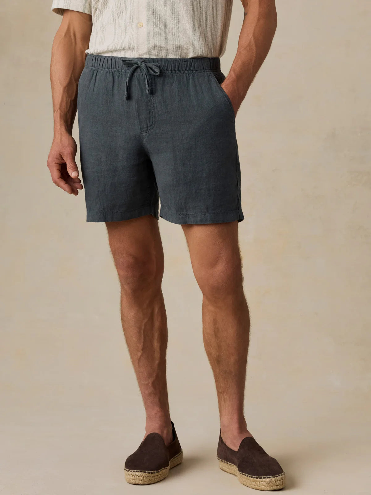 Faherty Men’s Linen Drawstring Short
