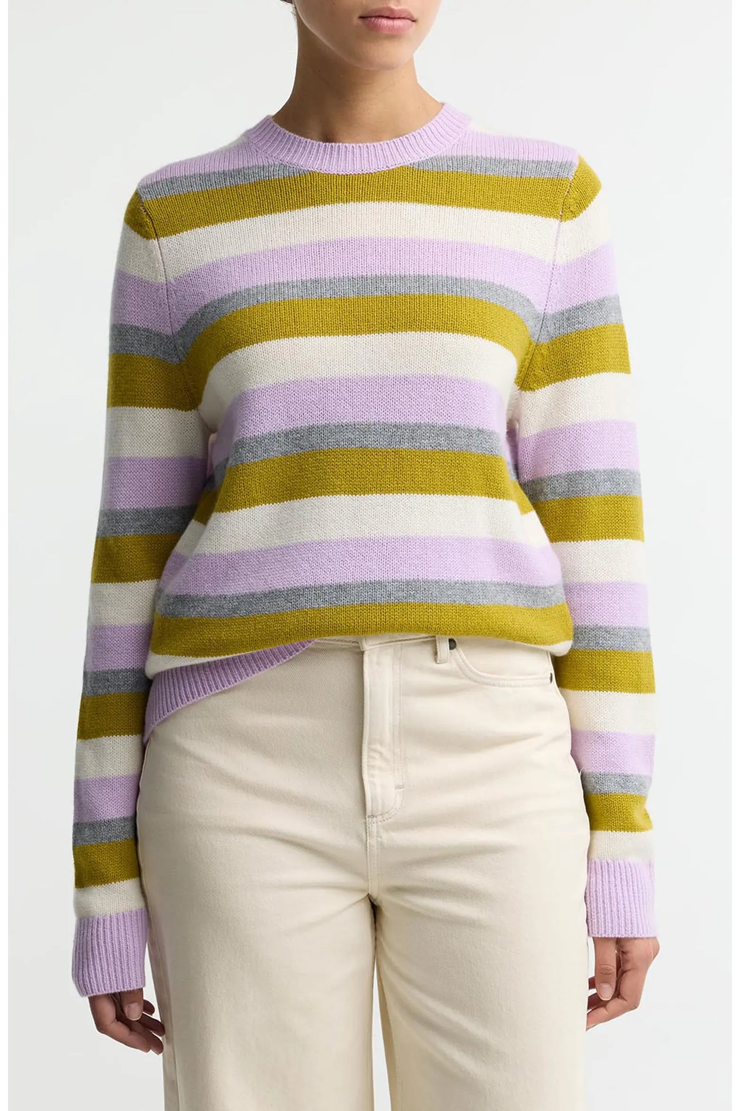 Barbour Women’s Woodhouse Striped Cashmere Blend Knitted Sweater