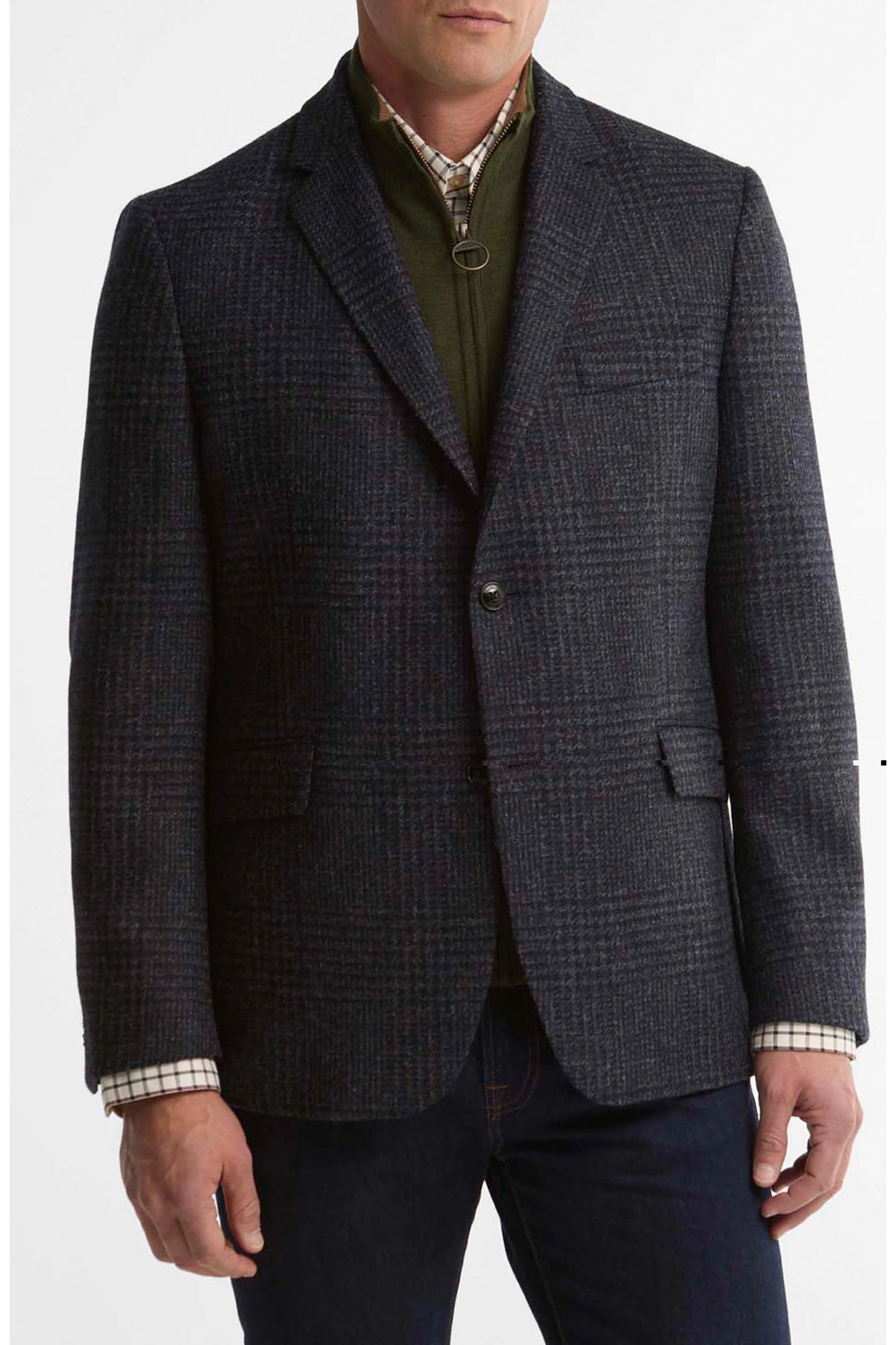 Barbour Men’s Bryson Moons Check Blazer
