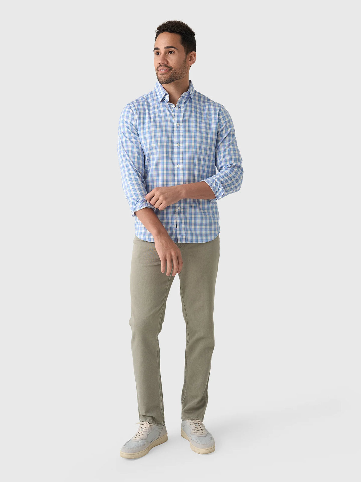 Faherty Men’s Long Sleeve Movement Monterey Shirt