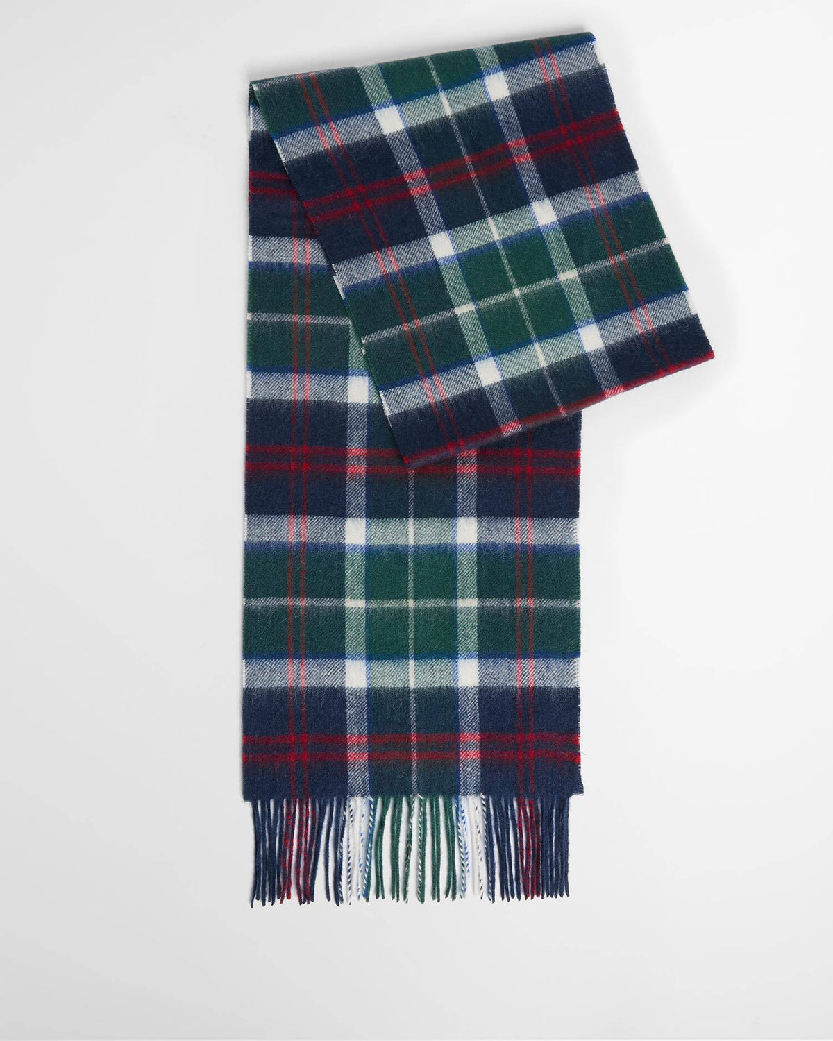 Barbour Wool Cashmere Tartan Scarf