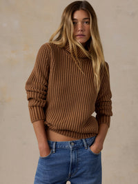 Faherty Women’s Sunwashed Cotton Turtleneck